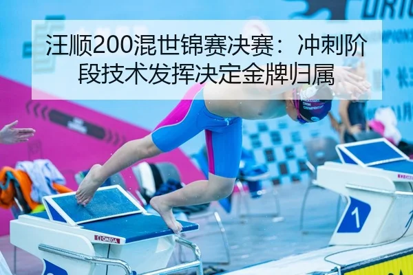 汪顺200混世锦赛决赛：冲刺阶段技术发挥决定金牌归属